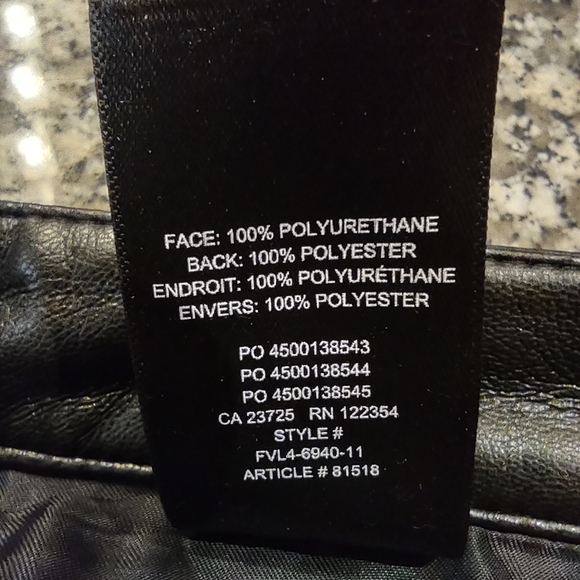 Aritzia Wilfred The Melina, Black, Vegan Leather, High Rise, 5 pockets, Size 12 - Picture 10 of 14